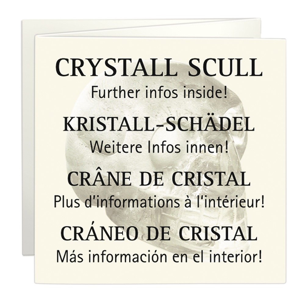 Kristallschädel Obsidian (schwarz), 05cm, in Geschenkschachtel | Marco Schreier