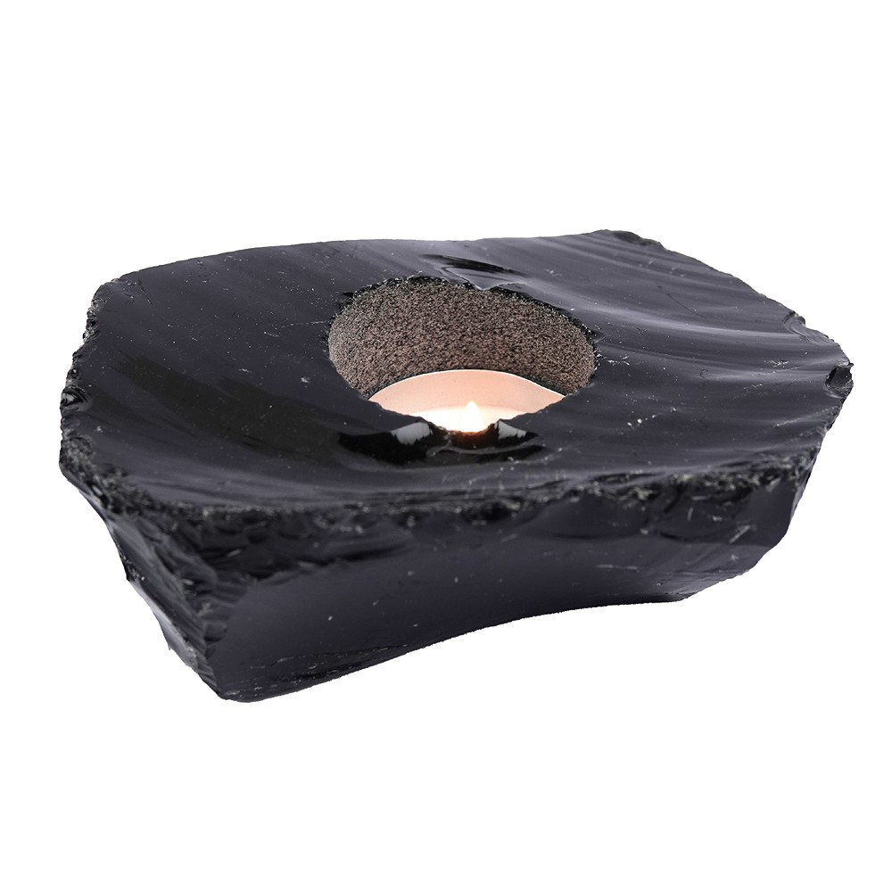 Plaque pour bougie à chauffe-plat Obsidienne (noir) | Marco Schreier