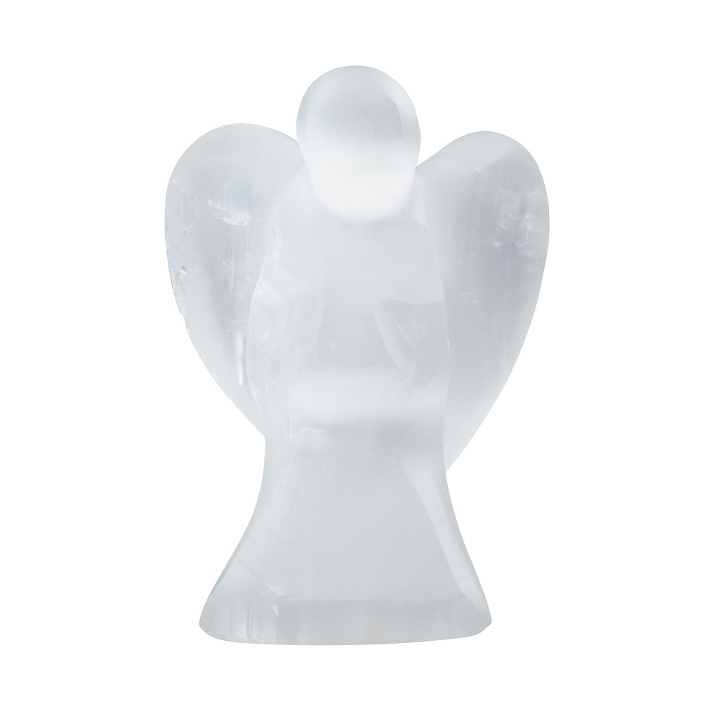 Anges gardiens sélénite (blanc), 10cm | Marco Schreier