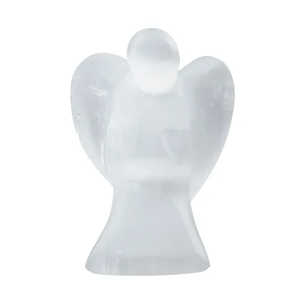 Ángel de la guarda selenita (blanca), 10cm | Marco Schreier