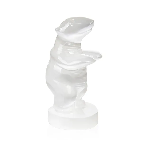 Engraving polar bear, selenite (white), 9.7cm | wholesaler gems & healing stones