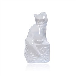 1028903762 Engraving cat, selenite (white), 5.3cm | Schreier gems, healing stones & jewelry
