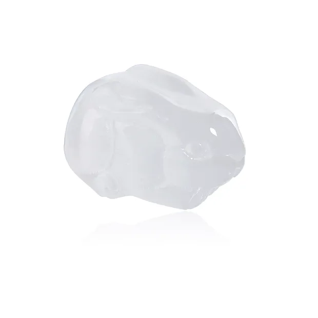Lapin gravé, sélénite (blanc), 3,0cm | Marco Schreier