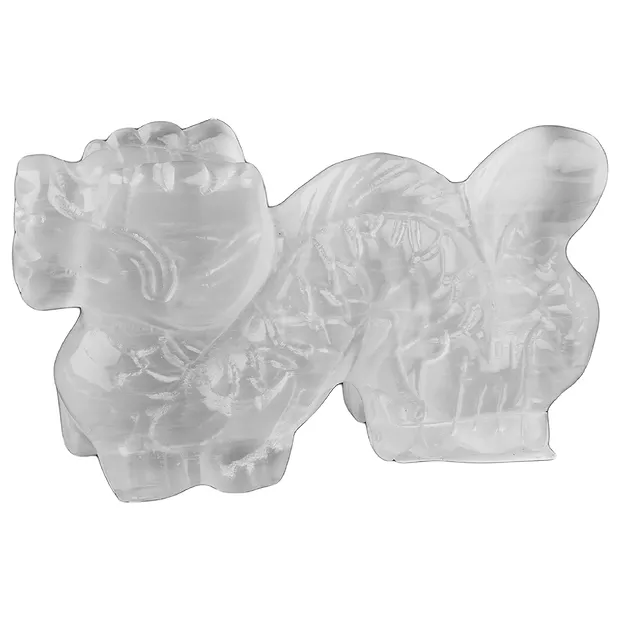 Incisione drago, selenite, 9,0 x 5,0 cm | grossista gemme e pietre curative