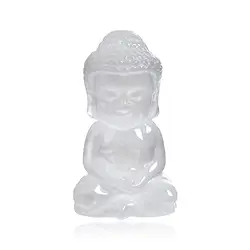 1028903787 Grabado Buda, selenita, 10,0cm | piedras preciosas, piedras curativas y joyería