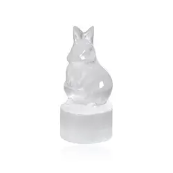 1028903797 Engraving rabbit, selenite (white), 5.1 cm | wholesaler gems & healing stones