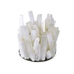 1028905006 Portacandelitas de selenita blanca | Marco Schreier