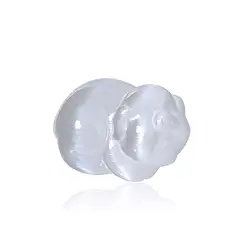 1028905402 Engraving pig, selenite (white), 4.2cm | Schreier gems, healing stones & jewelry