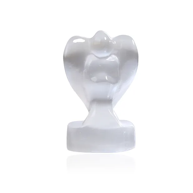 Gravur Schutzengel Selenit (weiß), 4,9cm | GH Edelsteine, Heilsteine & Schmuck