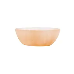 1029003502 Bowl Alabaster (orange) round, 06cm | wholesaler gems, healing stones & jewelry
