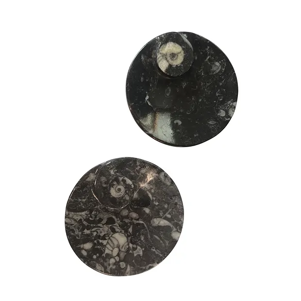 Ciotola in goniatite, rotonda, 11 cm | grossista gemme e pietre curative