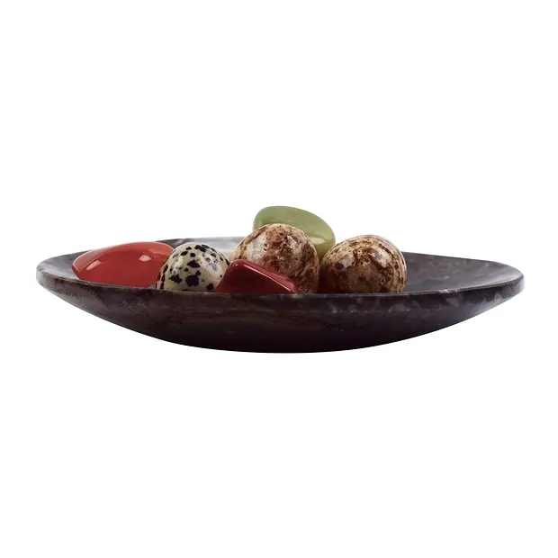 Oval goniatite bowl, 11 x 9 cm | minerals trade - gems, healing stones & jewelry