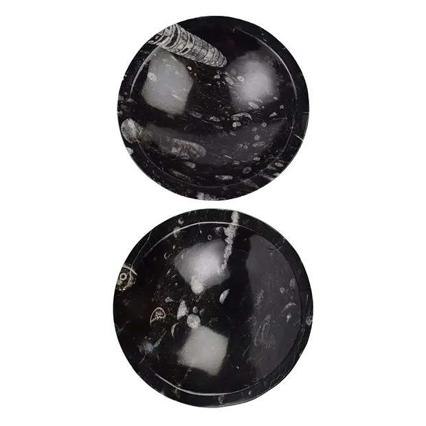 Orthoceras bowl, round, 12cm | wholesale supplier gems, healing stones & jewelry