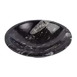 1030003505 Bol Orthoceras rond, 12cm | Pierres précieuses, pierres thérapeutiques & bijoux