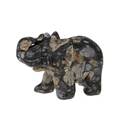 1035605407 Grabado de un elefante, Gabbro (Merlinita Mística), 5,0 cm | Marco Schreier