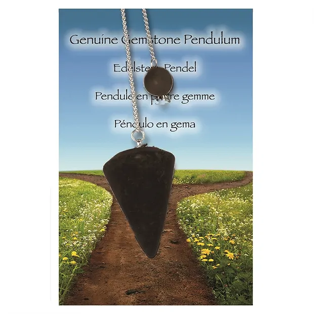 Pendulum Shungite (stab.) | Schreier - wholesaler gems, healing stones & jewelry