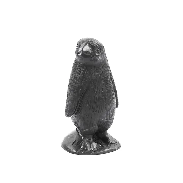 Uccello inciso (pinguino), Shungite, 6,5 cm | grossista gemme e pietre curative