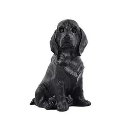 1043203738 Engraving dog (Irish Setter), Shungite, 4,0cm | wholesaler gems & healing stones