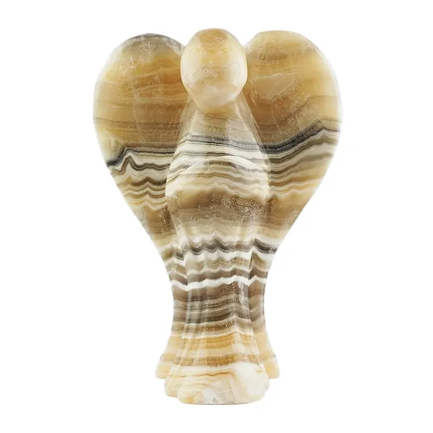 Schutzengel Alabastercalcit gebändert, 20cm | Edelsteine, Heilsteine & Schmuck