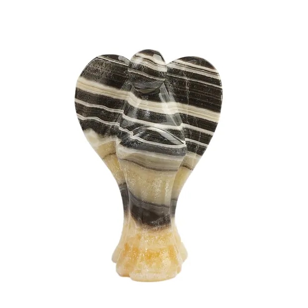 Guardian Angel alabaster calcite banded, 20cm | wholesaler gems & healing stones