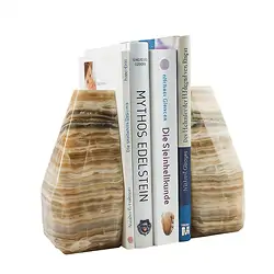 1059103902 Reggilibri in calcite alabastrina, 16 cm | grossista gemme e pietre curative