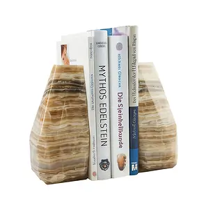 Bookends alabaster calcite, 16cm | wholesaler gems, healing stones & jewelry
