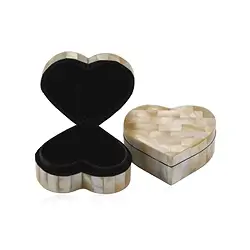 1061008003 Dose Muschel Herz (Pinctata maxima), 8 x 7cm | Edelsteine, Heilsteine & Schmuck