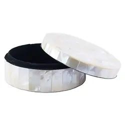 1061008006 Mother of Pearl round box (Pinctata maxima), 8cm | Marco Schreier