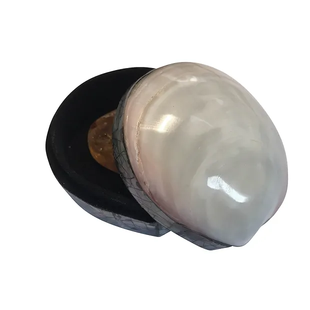 Dose Muschel (Perlmutt hell), 6 x 6cm | Edelsteine, Heilsteine & Schmuck-Handel