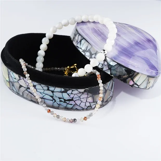 Dose Muschel violett (Corbicula fluminea), 7 x 6cm | Marco Schreier