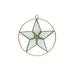 1061401515 Colgante decorativo Estrella de concha de Capiz blanca, 11,5cm | Marco Schreier
