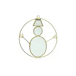 1061401518 Decorative pendant capiz shell snowman white, 11.5 cm  | Marco Schreier