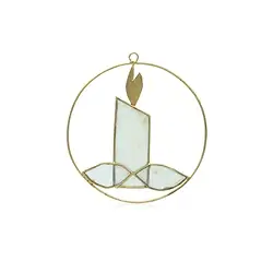 1061401524 Pendentif décoratif Coquille Capiz Bougie blanche, 12cm | Marco Schreier