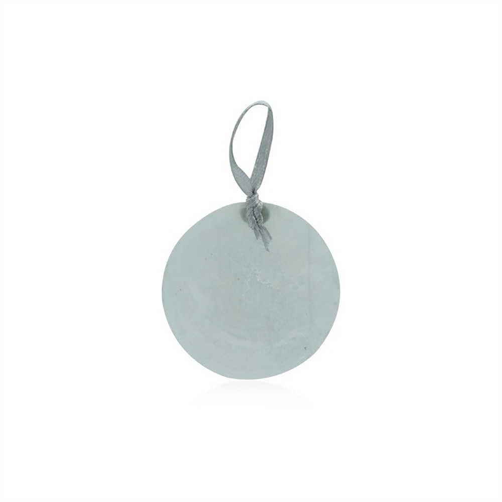 Colgante decorativo círculo de conchas de capiz blanco, 5cm (24 pzas./VE)  | Marco Schreier