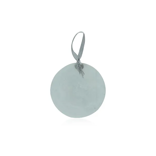 Colgante decorativo círculo de conchas de capiz blanco, 5cm (24 pzas./VE) | Marco Schreier