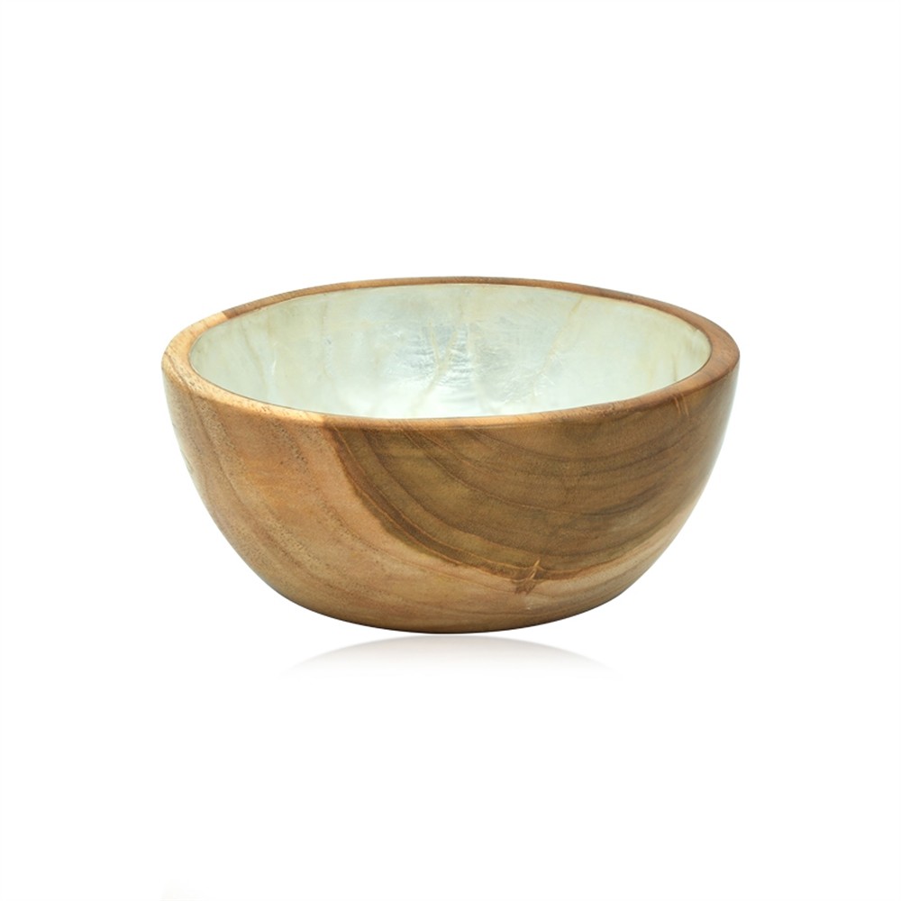 Ciotola in Madreperla, legno, 19 cm | Gemme Schreier, pietre curative e gioielli