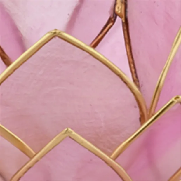 Vela de té de loto Capiz shell rosa | Marco Schreier