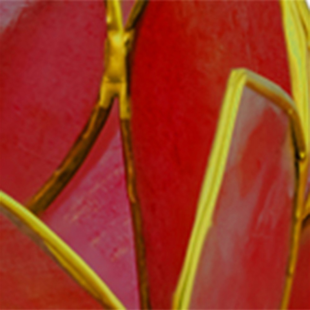 Lotos-Teelicht Capiz-Muschel rot | Großhändler Edelsteine, Heilsteine & Schmuck