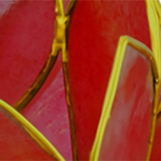 Lotus tea light Capiz shell red | wholesaler gems, healing stones & jewelry