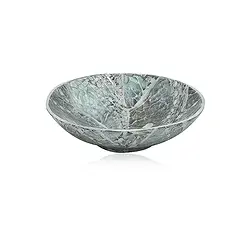 1061703410 Schale Paua Muschel weiß, rund , 9,5cm | Edelsteine, Heilsteine & Schmuck-Handel