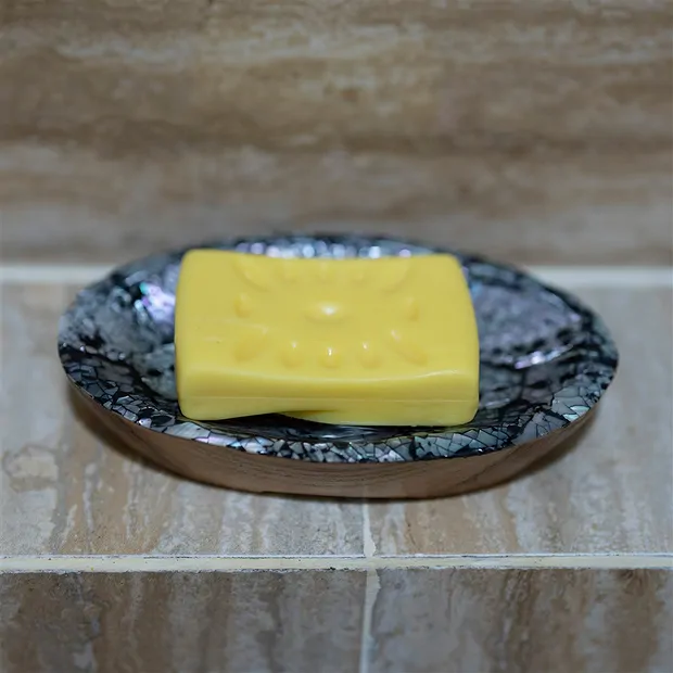 Portasapone Conchiglia Paua, ovale, 13,5 x 8 cm | Marco Schreier