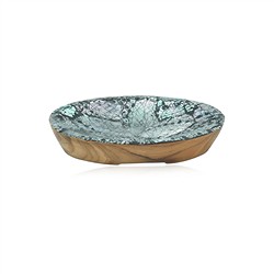 1061703426 Porte-savon Paua Abalone, ovale, 13,5 x 8cm | Marco Schreier