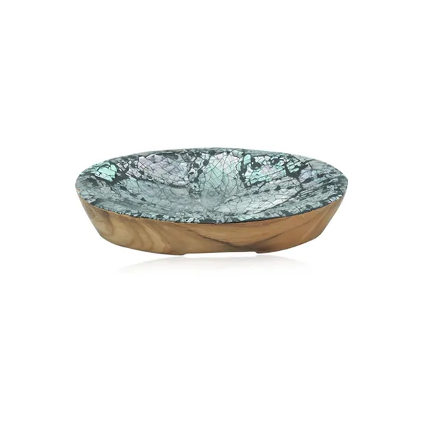 Paua Shell soap dish, oval, 13.5 x 8cm | Schreier gems, healing stones & jewelry