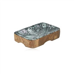 1061703428 Porte-savon Paua Abalone, rectangulaire, 12,5 x 8cm | Marco Schreier
