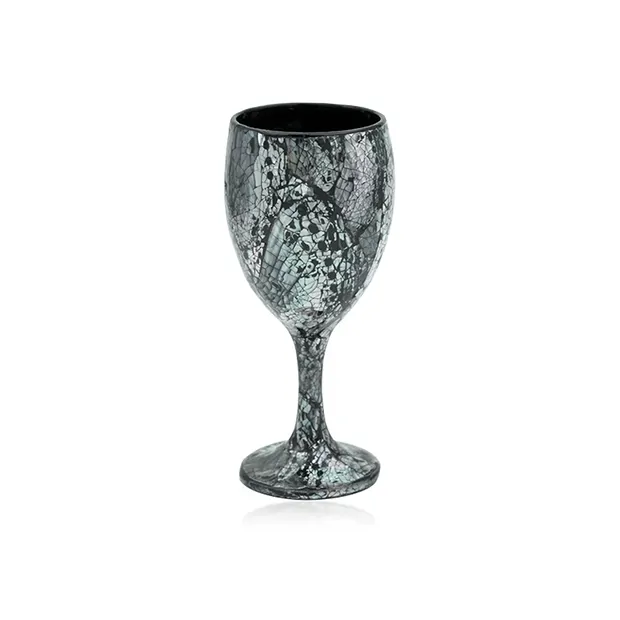 Paua Shell drinking cup, black, 15cm | wholesaler gems, healing stones & jewelry