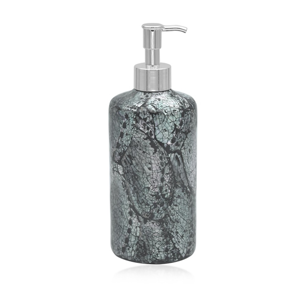 Soap dispenser Paua Shell black, 20cm | wholesale gems, healing stones & jewelry