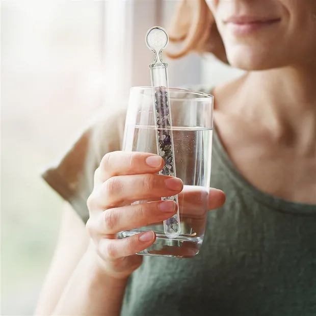 Bacchetta di cristallo della vitalità "Crystal clear", 20 cm | Marco Schreier