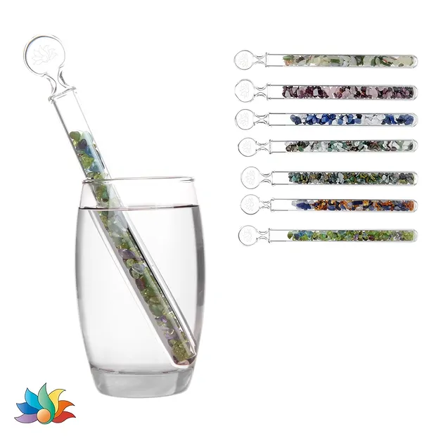 Gemstone Balance Crystal Vital Stick Set (7 pcs./ PU), 20cm | Marco Schreier