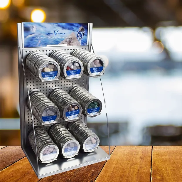 Présentoir "Pierres pour eau de gemmes" (9 x 6 paquets) - prix promotionnel ! | Marco Schreier