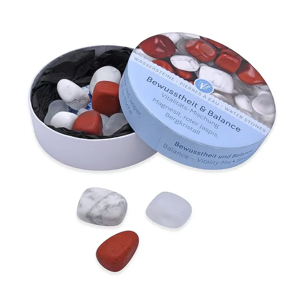 Water Stones Vitality Mixture in gift box | wholesaler gems & healing stones
